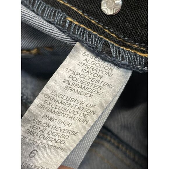 Democracy womens Ab Solution skinny jeans sz 6 blue stretch denim - Picture 12 of 12